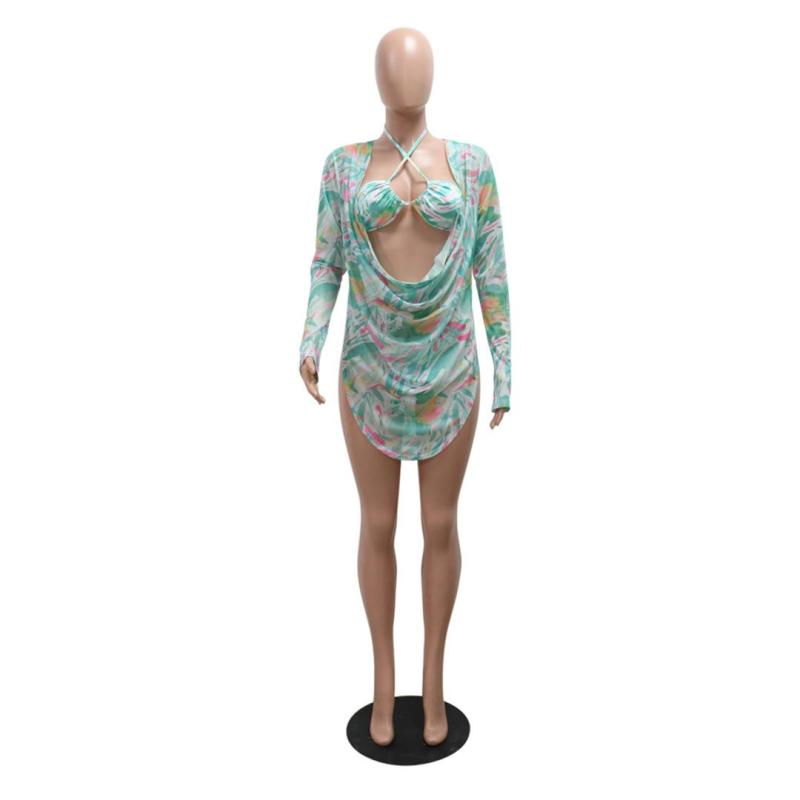 3PCS Women Sexy Bikini Swimwear Sets