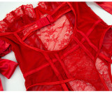 Red Sexy Lace Underwire Teddies Lingerie