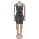 Black Straps Diamonds Women Office Dress Bodycon Evening Party Mini Dress