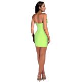 Black Off Shoulder Diamonds Elegant Party Bodycon Mini Dress