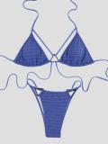 Purple Women's Sexy Separate Snatched  Bikini Swimsuit