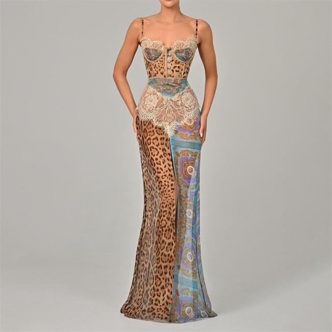 Blue Luxury Off Shoulder Mesh Pleated Party Evening Formal Maxi Dress