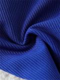 Royal Blue Triangle Halter Bikini Sexy Brazilian Swimsuit Women String Swimwear