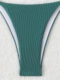 Dark Green Triangle Halter Bikini Sexy Brazilian Swimsuit Women String Swimwear