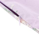 Purple Luxury Sleeveless Strap Dress Gown Mesh Embroidered Elegant Fashion Skirt