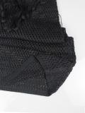 Black Knit Hollow Out Tassels Sexy Women Vacation Beach Coats