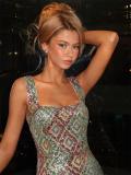 Beige Straps Boat Neck Sequins Floral Women Evening Nightclub Bodycon Mini Dress