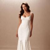 White Straps Low Cut Lace Bodycon Luxury Bandage Evening Party Birthday Formal Dress