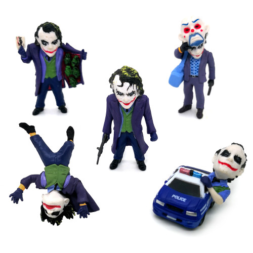Us 11 99 The Dark Knight Joker 5pcs Set Pvc Action Figure Model
