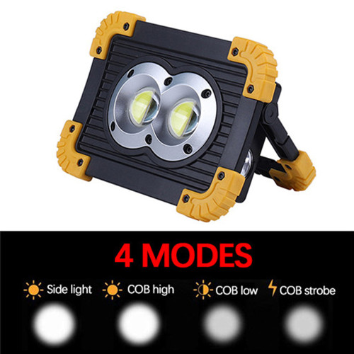 1000 Lumen Cordless 2x18650 Lithium Battery Power Bank Portable Rechargeable COB LED Work Light-TopLite