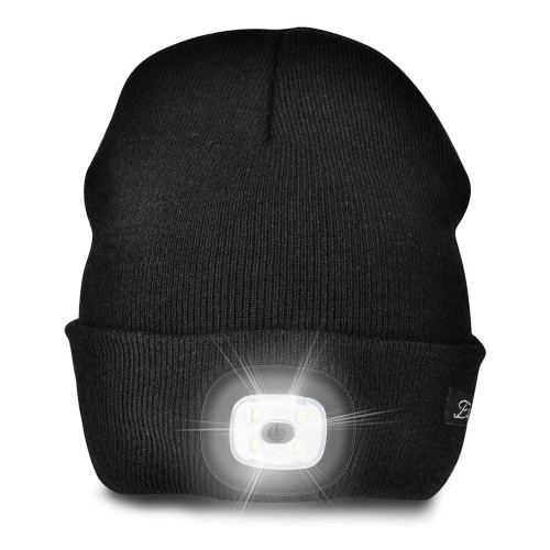 Hand Free Rechargeable Beanie Hat Light Headlamp Gift for Men and Women