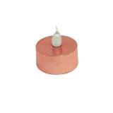 Metallic Blush Rose Gold Battery Operated Tea Light Candles,Flameless LED Candles