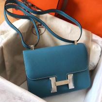 hermes constance clamshell crossbody small square  bag EPSON leather  dusty-free multicolor for option 