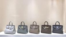 high quality hermes birkin30 replica handbag in Togo leather pure hand-made sewing large-capacity lightweight 