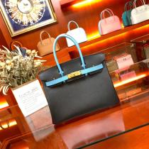 hermes birkin 30 top-handle handbag casual outdoor holiday traveling bag briefcase in epsom leather