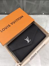 M62530 louis Vuitton/LV clamshell envelope longwallet elegant clutch in grainy leather 