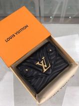 M63427 Louis Vuitton/LV quited clamshell three-folding envelope small wallet coin pouch 