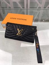 M63298 Louis Vuitton/LV quited clamshell couple-folding envelope wallet clutch handbag 