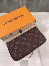 Louis Vuitton/LV neutral monogram zipper longwallet multi-slots scratch-proof long purse