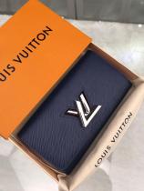 M61178 Louis Vuitton/LV twist clamshell scratch-resisted long purse multi-slots passport holder clutch 