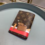 Louis vuitton /LV monogram clamshell two-folding muti-slots passport holder lively animal printing longwallet