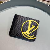 M67910 Louis vuitton/LV brazza clamshell double-folding passport holder longwallet small purse coin pouch multi-compartment 