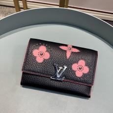 Louis Vuitton/LV capucines triple-folding clamshell smallwallet credit-card holder 