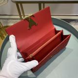 M68590 Louis Vuitton/LV capucines quited clamshell double-folding longwallet coin purse intimate superb gift 