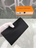M64553 Louis Vuitton/LV clamshell two-folding snap long purse wallet graceful clutch with metal decoration trimmed flap