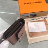 Louis Vuitton/LV clamshell triple-folding multi-slots medium wallet coin purse in pebbled leather