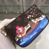 Louis Vuitton/LV monogram sling-chain crossbody bag coin purse clamshell wallet five-pieces set 