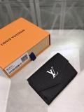 M63978 Louis Vuitton/LV mylockme envelope clamshell triple-folding snap smallwallet coin pouch 