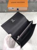 M62364 Louis Vuitton/LV clamshell double-folding plain clutch delicate longwallet multi-compartment and slots 