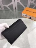 M62364 Louis Vuitton/LV clamshell double-folding plain clutch delicate longwallet multi-compartment and slots 