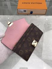 Louis Vuitton/LV monogram clamshell two-folding large-capacity long wallet credit card holder coin purse 