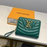 Louis Vuitton/LV quited zipper snap clamshell double-folding small wallet coin pouch multicolor for election 