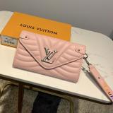 Louis Vuitton/LV quited envelope clamshell clutch multi-compartment and slot long wallet coin purse