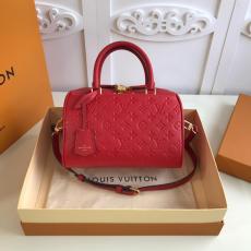 M44736 Louis Vuitton/LV Speedy30 embossed Boston zipper shopping crossbody tote bag handbag 
