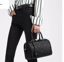 M44736 Louis Vuitton/LV Speedy30 embossed Boston zipper shopping crossbody tote bag handbag
