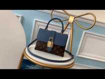 Louis Vuitton/LV Locky BB handbag retro clamshell crossbody shoulder bag with magnetic buckle and vintage Popper padlock 
