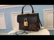 Louis Vuitton/LV Locky BB handbag retro clamshell crossbody shoulder bag with magnetic buckle and vintage Popper padlock 