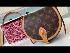 Louis Vuitton/LV monogram tambourine vintage flap snap saddle bag elegant crossbody shoulder bag 