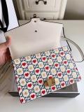 Gucci sylvie female clamshell printing portable messenger bag gorgeous street wear large size  524405