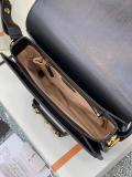 Gucci horsebit female half-moon saddle bag plain clamshell messenger shoulder bag 