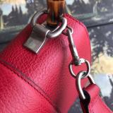Gucci Dionysus female luxury bamboo bag clamshell portable shoulder bag embellished with diamond-encrusted metal tiger head at front fastener 