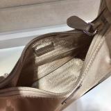 Prada female Re-edtion nylon three-pieces set waterproof half-moon shoulder bag 
