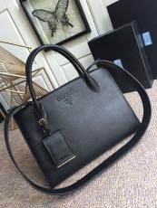 Large size Prada female saffiano large-capacity open plain portable briefcase gorgeous shopping tote bag aureate hardware 