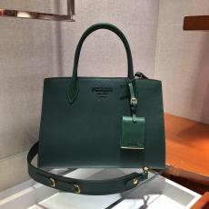 Double size Prada female saffiano large-capacity open plain portable briefcase gorgeous shopping tote bag aureate hardware 