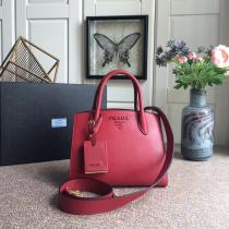 Small size Prada female saffiano large-capacity open plain portable briefcase gorgeous shopping tote bag aureate hardware 