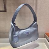 1NE515 Prada female vintage hobo degradable nylon half-moon waterproof shoulder bag indispensable casual street outfit